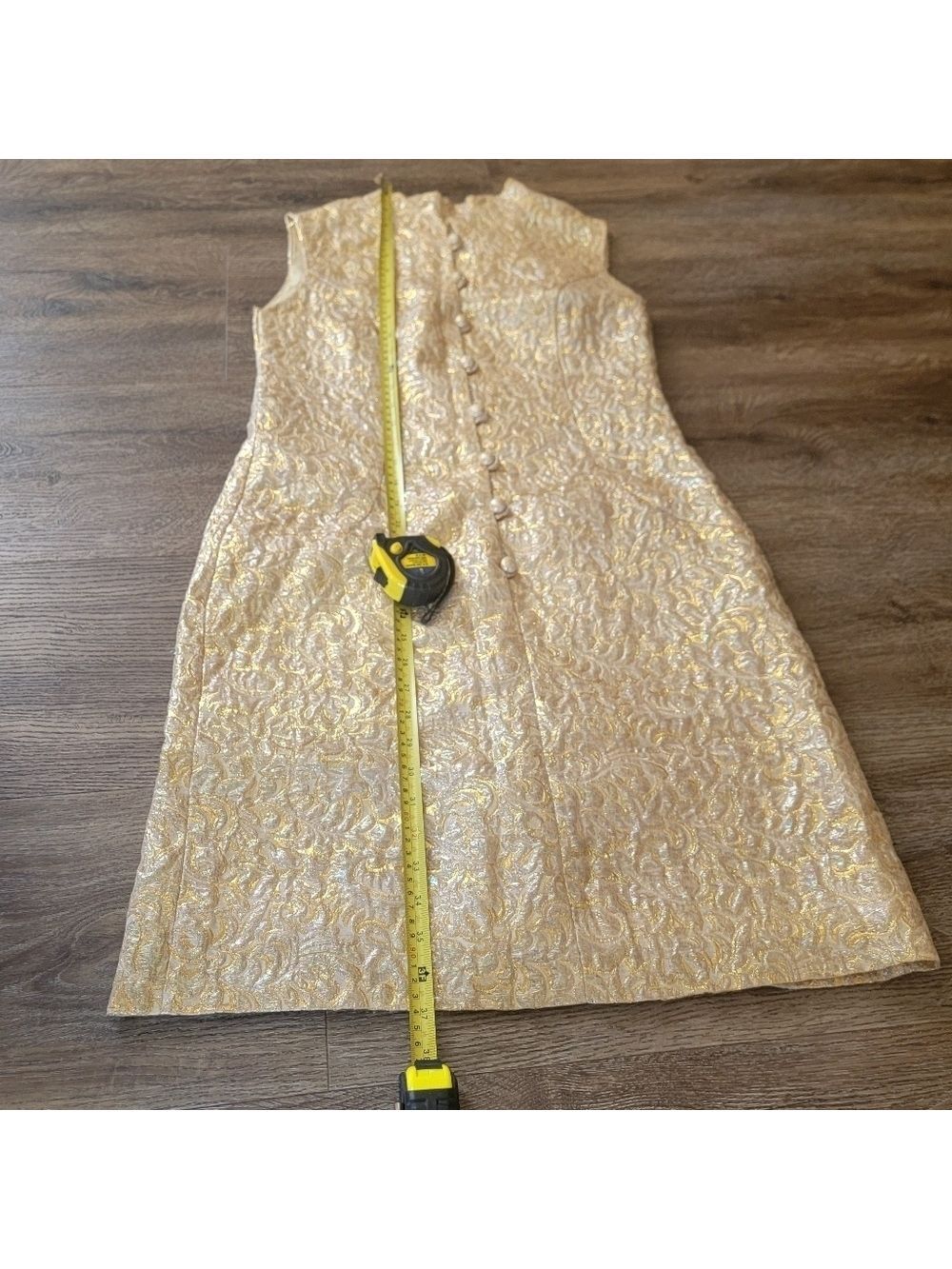 Vintage Gold Dress by Gina Rinaldi #1827 - Picture 6 of 15
